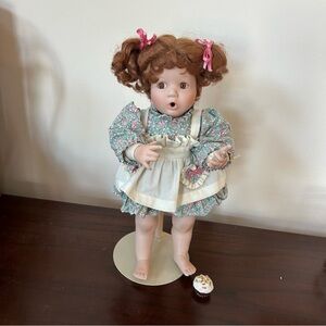 Danbury Mint Kids in the Kitchen Betsy 12" Porcelain Doll by Elaine Campbell
